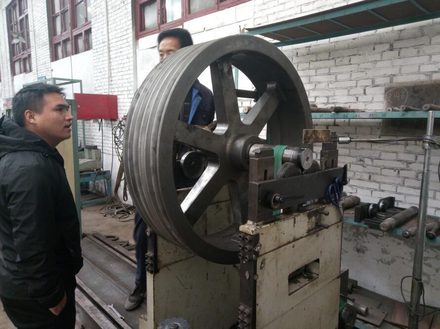 Canadian customers' pulleys are being dynamically balanced2